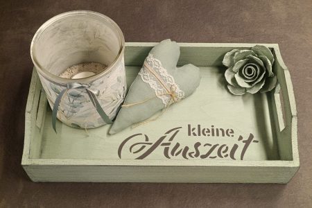 Deko Tablett Salbei